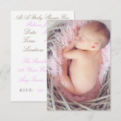 HAMbWG - Uitnodiging - Nestende Baby (Voorkant / Achterkant)