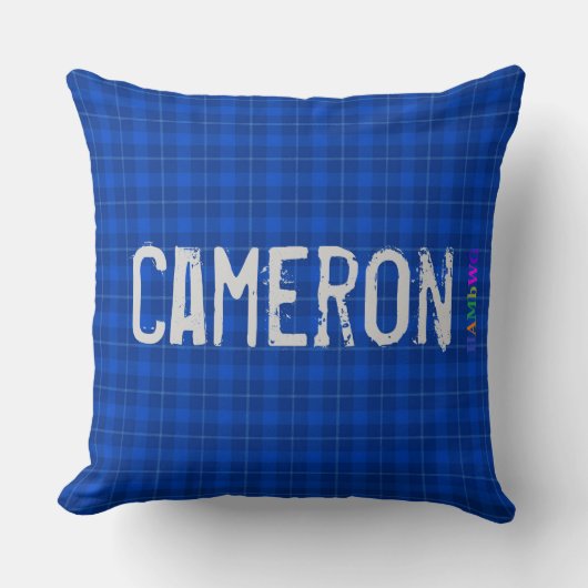 HAMbWG Vanity Pillow - Add name - Blue Pset Kussen (Voorkant)