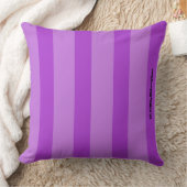 HAMbWG Vanity Pillow - Add name - Paarse Stripe Kussen (Deken)