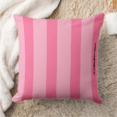 HAMbWG Vanity Pillow - Add name - Pink Stripe Kussen (Deken)