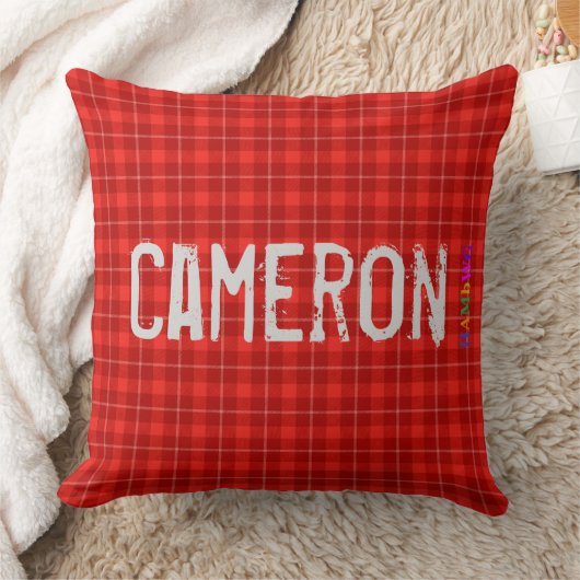 HAMbWG Vanity Pillow - Add name - Red Pset Kussen (Deken)