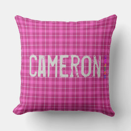 HAMbWG Vanity Pillow - Add name - Roze speldenband Kussen