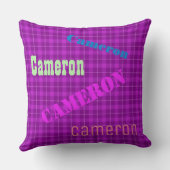 HAMbWG Vanity Pillow - Add name - Violet Pset Kussen (Achterkant)