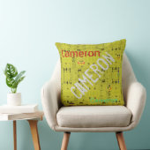 HAMbWG Vanity Pillow - Add name - Yellow Distresse Kussen (Stoel)
