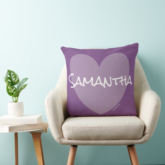 HAMbWG Vanity Pillow Heart in elke kleur met naam Kussen (Stoel)