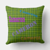 HAMbWG Vanity Pillow - Voeg jouw naam toe - Groen Kussen (Achterkant)