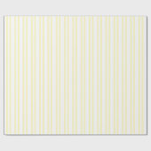 HAMbWG - Verpakkingspapier - Bleke gele strips Cadeaupapier (Vlak)