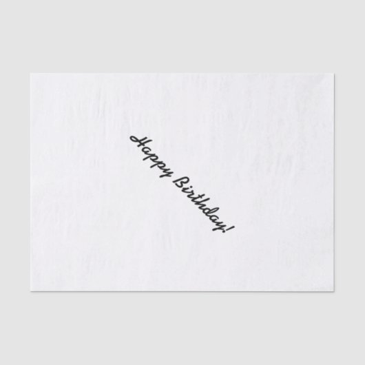 HAMbWG-weefselpapier - White - Happy Birthday Tissuepapier (Voorkant)