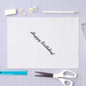 HAMbWG-weefselpapier - White - Happy Birthday Tissuepapier (Craft)