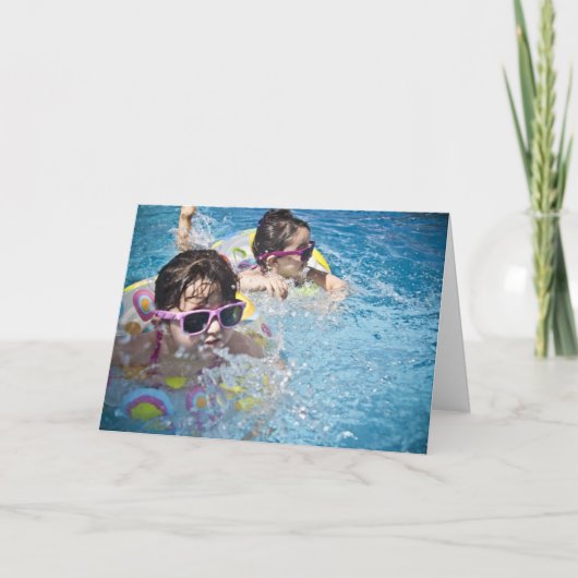 HAMbWG - Wenskaart - Jonge meisjes op de vloer Kaart (Voorkant)