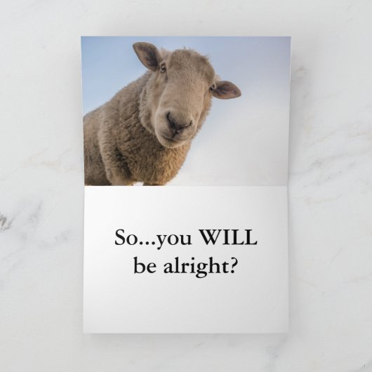 HAMbWG - Wenskaart - schapen Kaart (Binnen)