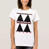 HAMbWG White T-Shirt - Yin Yang-kerstbomen (Voorkant)