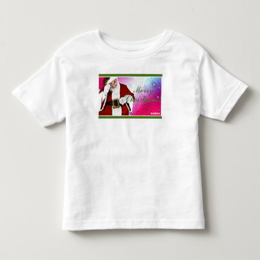 HAMbWG Witte T-shirt - Kerstman (Voorkant)