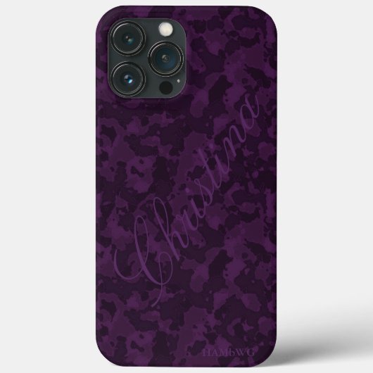 HAMbWG Xtreme Phone Case - Amethyst Camouflage (Achterkant)