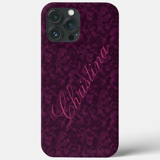 HAMbWG Xtreme Phone Case - Raspberry Camouflage (Achterkant)