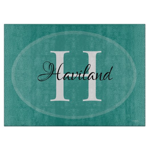 HAMbyWG - Aangepast monogram met twee tonels Snijplank (Voorkant)