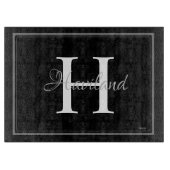 HAMbyWG Aangepast tweedelig monogram Snijplank (Voorkant)