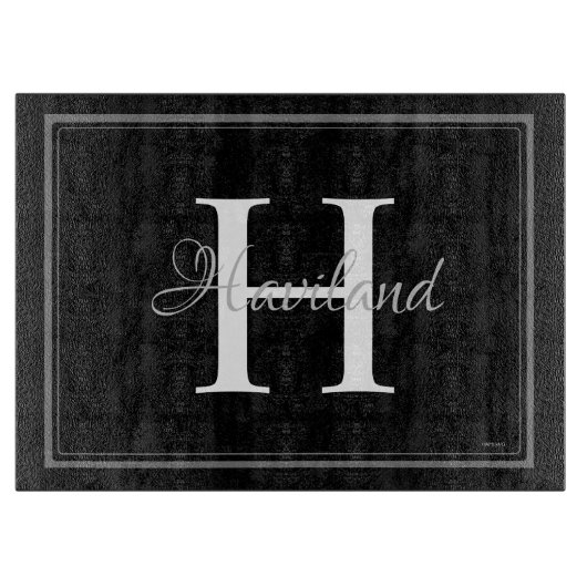 HAMbyWG Aangepast tweedelig monogram Snijplank (Voorkant)