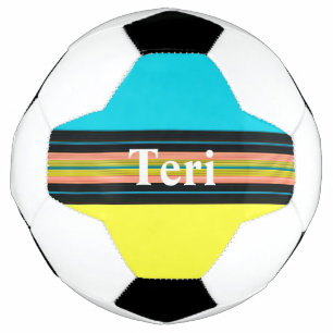 HAMbyWG - Aangepast Voetbal - Geel blauw zwart