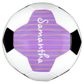 HAMbyWG - Aangepast Voetbal - Violet Stripes (Gedraaid)