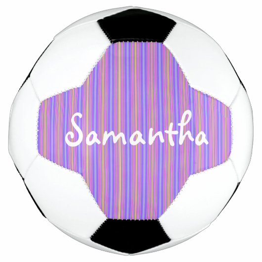 HAMbyWG - Aangepast Voetbal - Violet Stripes (Voorkant)