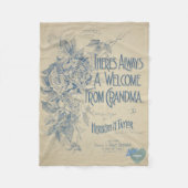 HAMbyWG - Altijd een welcom uit oma Fleece Deken (Voorkant)