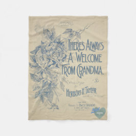 HAMbyWG - Altijd een welcom uit oma Fleece Deken