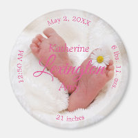 HAMbyWG - Baby Geboorteaankondiging Magneet