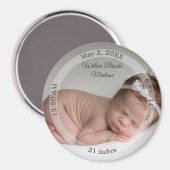 HAMbyWG - Baby geboorteaankondiging Magnet (Voorkant / Achterkant)