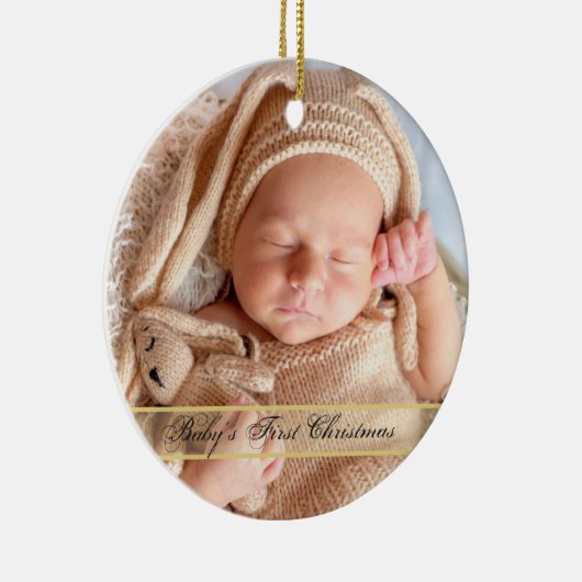 HAMbyWG Baby's Eerste Kerstmis Keramisch Ornament (Rechts)
