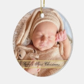 HAMbyWG Baby's Eerste Kerstmis Keramisch Ornament (Links)