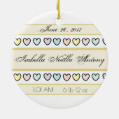 HAMbyWG Baby's Eerste Kerstmis Keramisch Ornament (Achterkant)