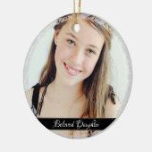 HAMbyWG Ballet Dancer - Foto-Ornament Keramisch Ornament (Links)