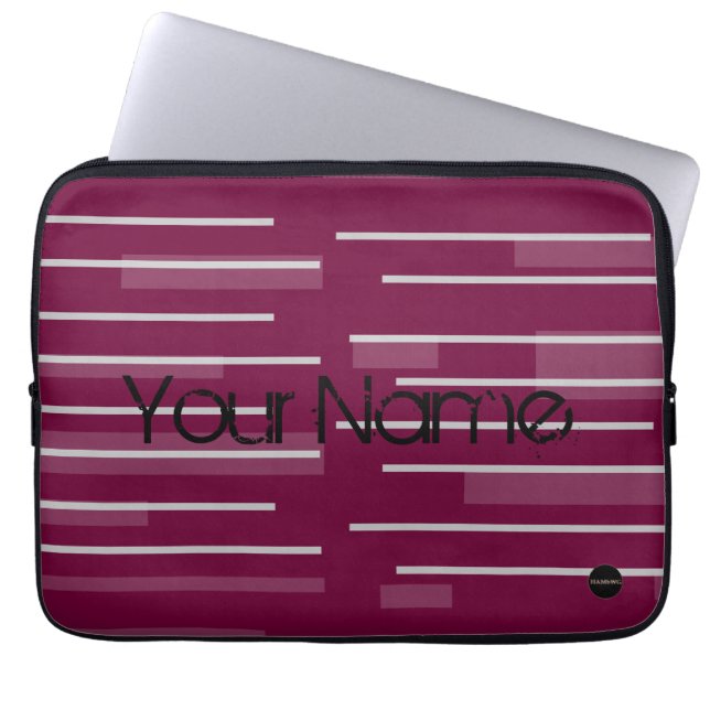 HAMbyWG - "Bar niets"-ontwerp in elke kleur Laptop Sleeve (Voorkant)