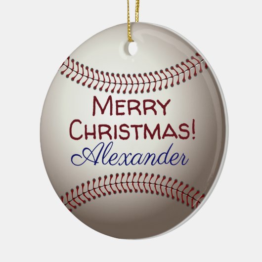 HAMbyWG - Baseball Keramisch Ornament (Links)