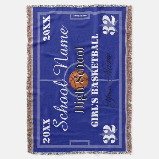 HAMbyWG -  Basketball Deken (Voorkant Verticaal)