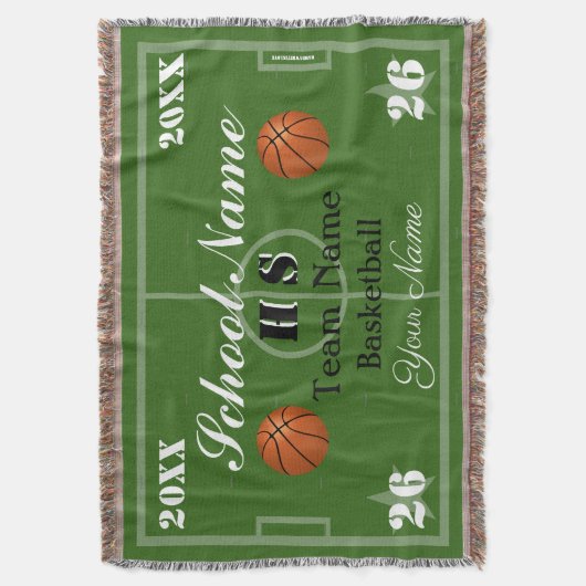 HAMbyWG Basketball Deken (Voorkant Verticaal)