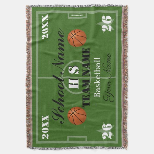 HAMbyWG  Basketball Deken (Voorkant Verticaal)