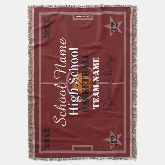 HAMbyWG -  Basketball Deken (Voorkant Verticaal)