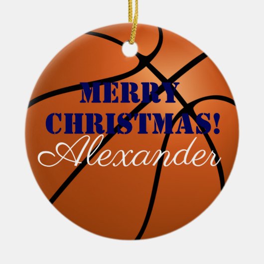 HAMbyWG - Basketball Keramisch Ornament (Voorkant)