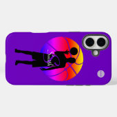 HAMbyWG - Basketball Player Graphic & Jouw naam Case-Mate iPhone Case (Achterkant (horizontaal))