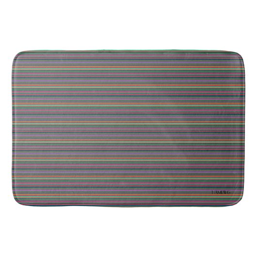 HAMbyWG - Bath Mat - Neon Stripes (Voorkant)