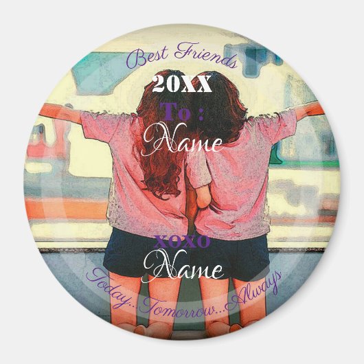 HAMbyWG - Beste vrienden of zussen Magneet (Voorkant)