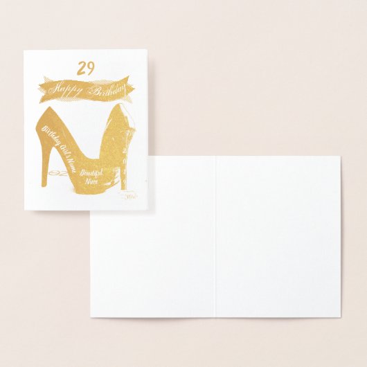 HAMByWG - Birthday Kaart voor nicht - High Heels (Display)