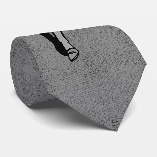 HAMbyWG - Black and White Comic Stropdas (Opgerold)