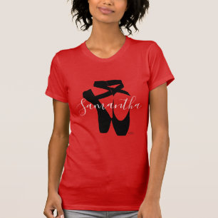 HAMbyWG Black Ballet Slippers met jouw naam T-shirt