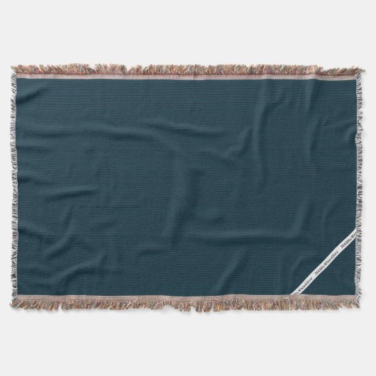 HAMbyWG - Blanket - Donkere teall Stripe Deken (Voorkant)