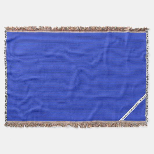 HAMbyWG - Blanket - Heldere blauwe streep Deken (Voorkant)