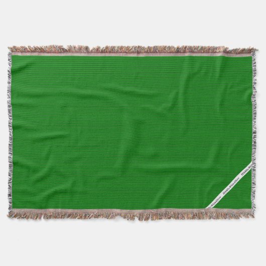 HAMbyWG - Blanket - Heldergroene streep Deken (Voorkant)