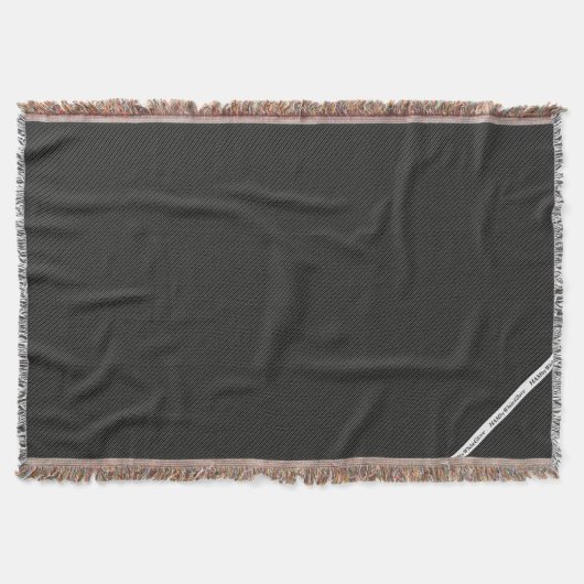 HAMbyWG - Blanket - zwarte streep Deken (Voorkant)